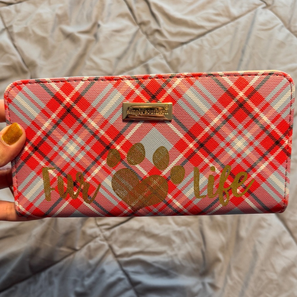 Simply Southern Fur Life Wallet NEW